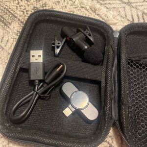 Black Microphone Set with USB Cable